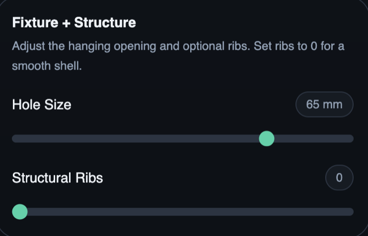 Fixture and structure controls